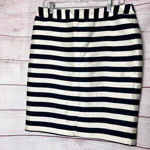 Worthington Womens Striped Pencil Style Skirt Sz 8